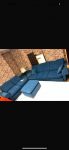 blue sofa