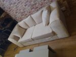 Cream 2-Seater Sofa – Stylish & Comfortable